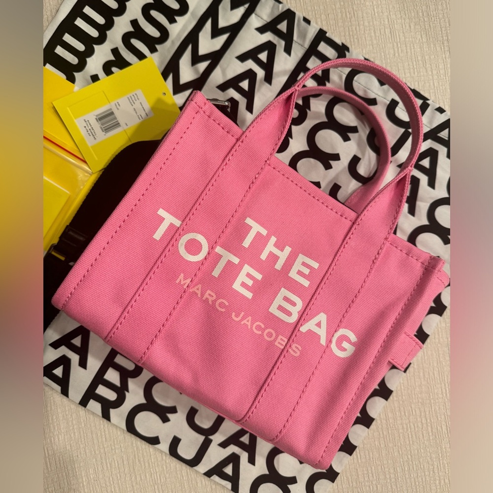New without tags attached- Marc Jacobs Pink Canvas Small Tote Bag
